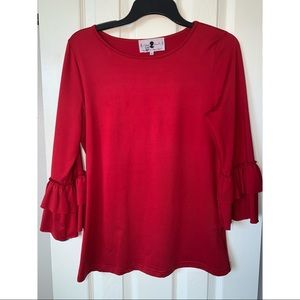 Red Dainty Jewell’s Layering Top